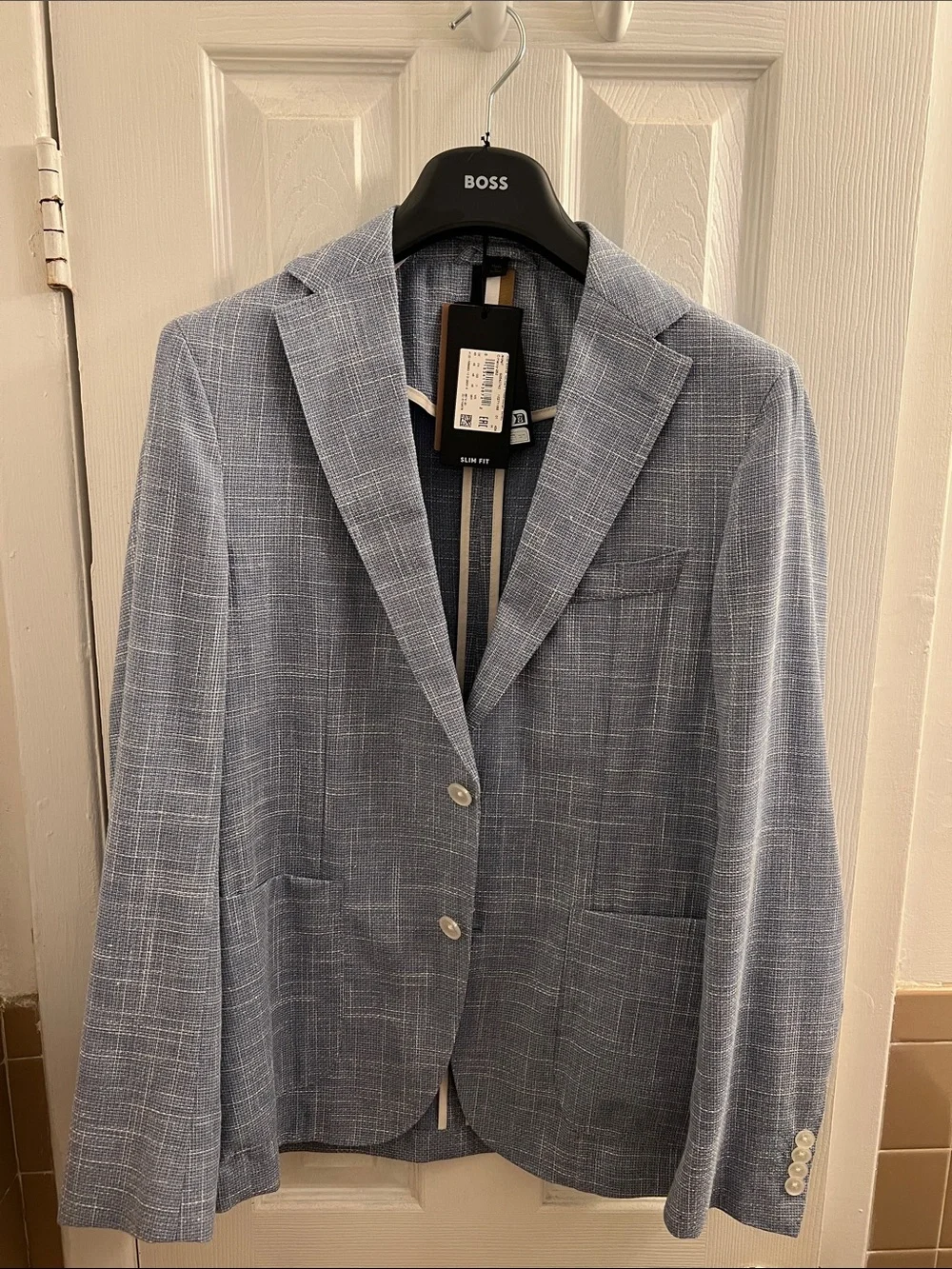 BOSS Light Blue Textured Sport Coat Brand new